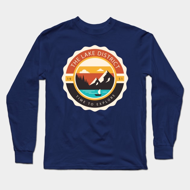 The Lake District - Time to Explore Long Sleeve T-Shirt by CumbriaGuru